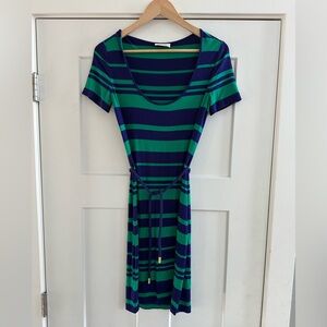 Calvin Klein Striped Midi Dress